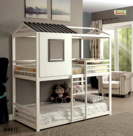 Twin Bunk Beds With Slide for Kids
