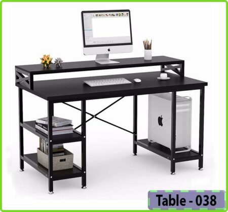Computer Desk with Shelves (T038)