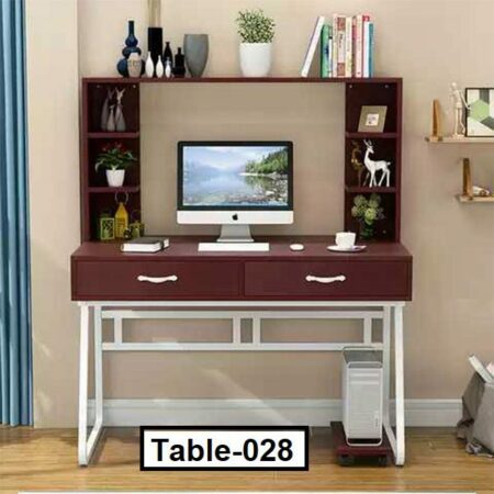 Computer Table with Shelf & Drawer Unit