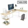 L shape computer table for home