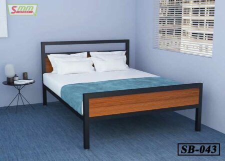 Simple Double Steel Bed
