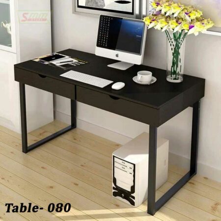 Modern Computer Desk with 2 Drawers (T-080)